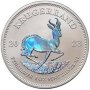 KRUGERRAND Холографско издание 1 Oz сребърна монета 1 ранд Южна Африка 2023 г, снимка 2