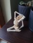 Две статуетки медитиращ скелет, снимка 3