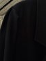 Черно дълго вълнено палто модерна кройка, снимка 4