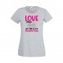 Дамска тениска Свети Валентин Love Makes A Beautiful Ride, снимка 2