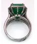 Дамски пръстен с 9ct.Emerald и 0,90ct.diamond's, снимка 6