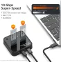 Дубликатор MAIWO K3016S 2 Bay m.2 SATA докинг станция, кутия за външен SSD M2 b key , m key, снимка 4
