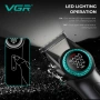 Професионален комплект за барбери VGR Stepless Pro 3 в 1 BLACK, снимка 4