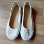 Бели дантелени балеринки, снимка 1 - Детски обувки - 44889601