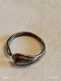 Винтидж авторски сребърен пръстен с седеф ръчна изработка 52425, снимка 3