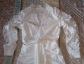 Комплект блуза и пола в бяло