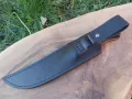 Ловен нож фултанг с кожена кания, снимка 8