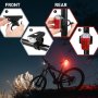 dsfen USB акумулаторни LED велосипедни светлини за нощно каране, снимка 4