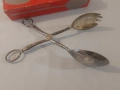  Посребрена Стилна италианска щипка за сервиране , снимка 2