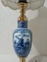 Красива голяма старинна порцеланова лампа, снимка 3