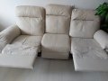 Троен или двоен kожен диван с релакс функция, снимка 5