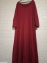НОВА ДЪЛГА РОКЛЯ ВИНЕН ЦВЯТ 3XL-5XL, снимка 4