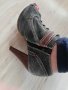 дънкови обувки на висок ток, снимка 4