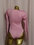 M Розово боди с дълъг ръкав , снимка 4