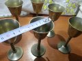 Метални чаши за ракия бронз месинг , снимка 4