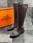 Hermes Дамски Кафеви Ботуши Хермес Код E808, снимка 3
