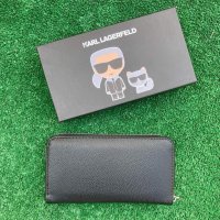 Луксозно черно портмоне Karl Lagerfeld DS71, снимка 2 - Портфейли, портмонета - 37099091