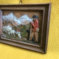 3бр винтидж декорация за стена резин Sic France овчар моряк спалня, снимка 9 - Пана - 40655431