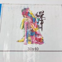 Диамантен гоблен Буда картина 30x40 см , снимка 2 - Рисуване и оцветяване - 38470400