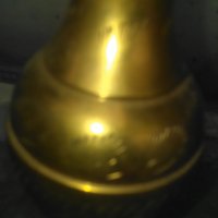 Мраморна ваза масивна и бронзов свещник-ваза, снимка 5 - Декорация за дома - 28520215