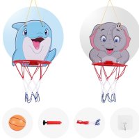 Баскетболен кош за деца с различни животни / Вариант: Слон, Делфин, снимка 1 - Други - 43448278