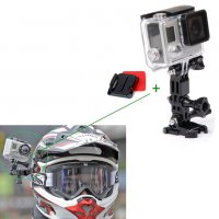 Стойка за монтаж на каска Safety SET за екшън камери GoPro Hero, SJCAM, снимка 1 - Чанти, стативи, аксесоари - 27788268