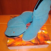 Изчистен и много актуален модел дамски боти, решен в син цвят, снимка 3 - Дамски ежедневни обувки - 28454487