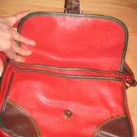 Чанта червена кожа, снимка 2 - Чанти - 28572631