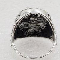 Нацистки пръстен с Еделвайс печат 835, снимка 4 - Пръстени - 37565301