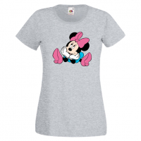 Дамска тениска Minnie Mouse 5 Подарък,Изненада,Рожден ден,, снимка 4 - Тениски - 36530772