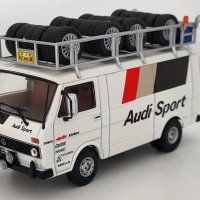 Колекционерски метален Rally сервизен бус Volkswagen LT35 Audi Sport , снимка 8 - Колекции - 39384011