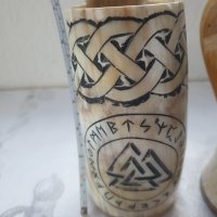 Чаша от естествен рог, тип "Викинг", снимка 11 - Подаръци за мъже - 43051940