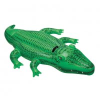 Надуваем Крокодил Intex, 1,68х0,86 м, зелен, снимка 2 - Басейни и аксесоари - 37384462