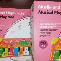 Музикално килимче за скачане с 20 мелодии и светлини , Детско музикално килимче розово, снимка 4 - Музикални играчки - 43115354