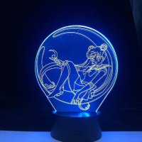 3D лампа с дистанционно Sailor Moon, снимка 2 - Други - 43473695