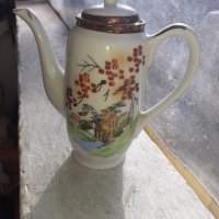 Чайник порцелан Kutani Япония, снимка 1 - Антикварни и старинни предмети - 43542437