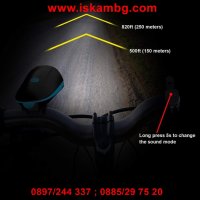 Мощен LED Т6 фар със електронен звънец за велосипед - код 2141, снимка 10 - Други стоки за дома - 26769715