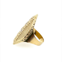 Златен дамски пръстен 2,66гр. размер:59 14кр. проба:585 модел:23025-1, снимка 2 - Пръстени - 44856082