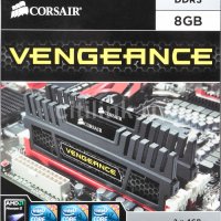 РАМ памет Vengeance 4GB DDR3 1600MHz CMZ4GX3M1A1600C9 2x2, снимка 2 - RAM памет - 27599835