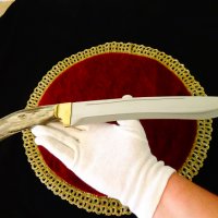 Нож каракулак 38 см.,ятаган,еленов рог. , снимка 1 - Ножове - 36918186