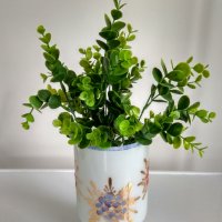 Цветна ваза с позлата от Соца, снимка 2 - Вази - 33073098