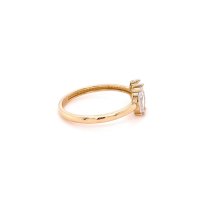 Златен дамски пръстен 1,70гр. размер:56 14кр. проба:585 модел:20214-1, снимка 2 - Пръстени - 43272955
