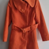 Дамско палто Andrews, S размер, оранжево, снимка 1 - Палта, манта - 43208255