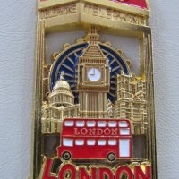 Автентичен 3D магнит от Лондон, Великобритания-метален, снимка 2 - Колекции - 43990979