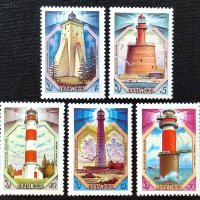 СССР, 1983 г. - пълна серия чисти марки, фарове, 1*32, снимка 1 - Филателия - 37525148