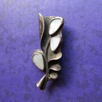 Стара сребърна брошка 8, снимка 2 - Колиета, медальони, синджири - 28024813
