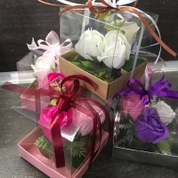 Кутия със сапунени рози , снимка 5 - Подаръци за жени - 35544592