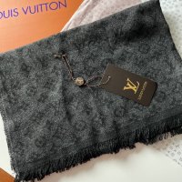 Луксозен модел шал с кутия Louis Vuitton, снимка 4 - Шалове - 43712688