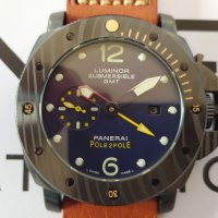 Panerai Luminor SUBMERSIBLE CARBOTECH™ Pole2PoleGMT механичен клас 5A+, снимка 10 - Мъжки - 26651052