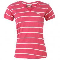 Страхотна тениска с къс ръкав в бял и розов цвят  " Kickers  ",внос от Англия, снимка 6 - Тениски - 28243755